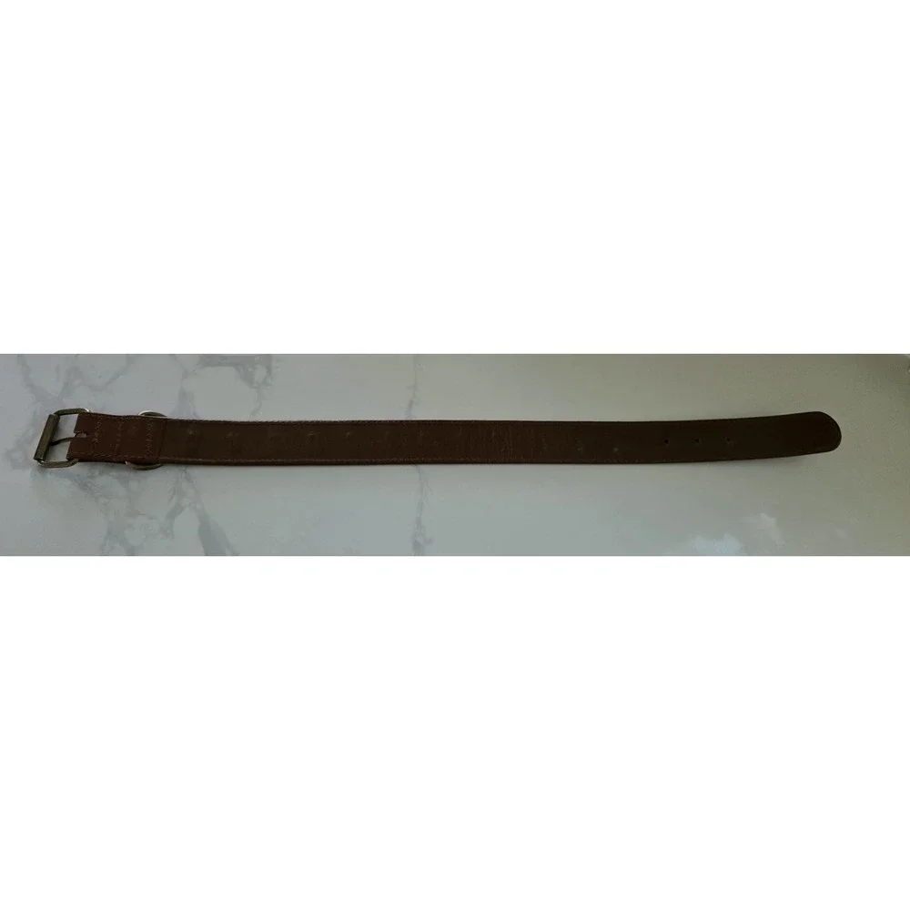 Dog Puppy Lux Gold Metal Bone Collar Brown 24 In New‎ Without Tag